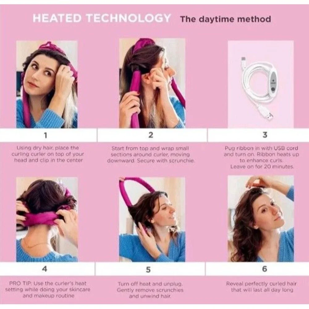 Conair2-in-1 Heat & Heatless Hair Curler Set